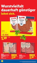 Lidl Salami im Prospekt 