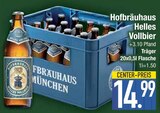 Helles Vollbier von Hofbräuhaus München im aktuellen EDEKA Prospekt für 14,99 €