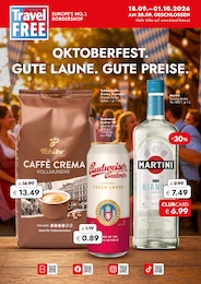 Supermarkt Prospekt von Travel FREE Sankt Englmar Travel FREE Prospekt: "OKTOBERFEST. GUTE LAUNE. GUTE PREISE.", 9 Seiten, 18.09.2026 - 01.10.2026