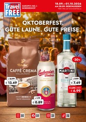 Travel FREE Supermarkt Prospekt der aktuellen Woche mit 9 Seiten, gültig von 18.09.2026 bis 01.10.2026, in Aholming und Umgebung Aktueller Travel FREE Supermarkt Prospekt in Aholming und Umgebung, "OKTOBERFEST. GUTE LAUNE. GUTE PREISE." mit 9 Seiten, 18.09.2026 - 01.10.2026