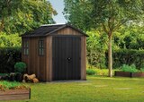 Abri de jardin modulable Newton 757 / 775 en polypropylène coloris walnut imitation bois surface ext. hors tout 5,15 m² Keter - Keter - Castorama à Mérignac Abri de jardin modulable Newton 757 / 775 en polypropylène coloris walnut imitation bois surface ext. hors tout 5,15 m² Keter - Keter en promo chez Castorama Mérignac à 1 224,90 €
