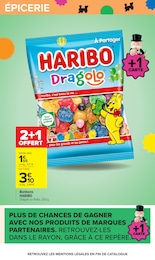 Prix et réduction Haribo dans le prospectus Carrefour en cours Offre Haribo dans le catalogue Carrefour du moment à la page 57