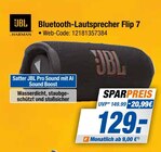 Bluetooth-Lautsprecher Flip 7 im Angebot bei expert in Bremerhaven Bluetooth-Lautsprecher Flip 7 Angebote von JBL bei expert Bremerhaven für 129,00 €