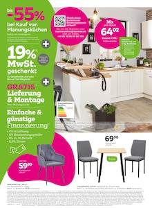 Küche im mömax Prospekt "19%MwSt. geschenkt auf viele Möbel" mit 12 Seiten (Karlsruhe)