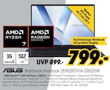 Notebook Vivobook 18 M1807HA-S8026W im Angebot bei MEDIMAX in Stendal Notebook Vivobook 18 M1807HA-S8026W Angebote von ASUS bei MEDIMAX Stendal für 799,00 €