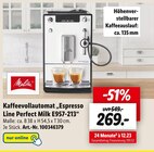 Kaffeevollautomat „Espresso Line Perfect Milk E957-213“ im aktuellen Lidl Prospekt