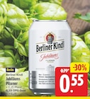 Jubiläums Pilsener von Berliner Kindl für 0,55 € bei EDEKA im Angebot Jubiläums Pilsener von Berliner Kindl im aktuellen EDEKA Prospekt