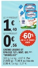 Crème légère et épaisse 12% Mat. Gr. - BRIDÉLICE" dans le catalogue E.Leclerc