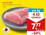 Aktuelle Schweinefleisch Angebote bei Netto Marken-Discount in Remscheid Aktuelles Schweinefilet Angebot bei Netto Marken-Discount in Remscheid ab 7,77 €