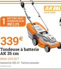 Tondeuse à batterie AK 35 cm en promo chez Espace Emeraude Tondeuse à batterie AK 35 cm dans le catalogue Espace Emeraude