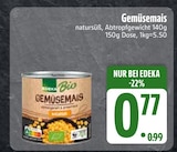Gemuesekonserven im EDEKA Prospekt Gemüsemais von Edeka Bio im aktuellen EDEKA Prospekt für 0,77 €
