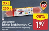 Schinken-Zwiebelmettwurst XXL Angebote von MEINE METZGEREI bei ALDI Nord Gummersbach für 1,99 €