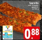 Aktuelles Spareribs Angebot bei EDEKA in Duisburg ab 0,88 €