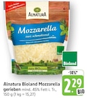 Bioland Mozzarella gerieben Angebote von Alnatura bei EDEKA Mannheim für 2,29 €
