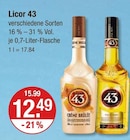 Licor 43 im V-Markt Prospekt Licor 43 von  im aktuellen V-Markt Prospekt für 12,49 €