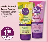 Aroma Dusche Angebote von true by tetesept bei V-Markt Regensburg für 1,99 €
