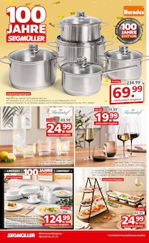 Kuchen im Segmüller Prospekt "100 Jahre Jubiläumsfinale bei Segmüller" mit 40 Seiten (Augsburg)