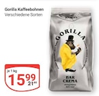 Kaffeebohnen Angebote von Gorilla bei GLOBUS Neustadt für 15,99 €
