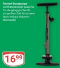 Fahrrad-Standpumpe im Angebot bei GLOBUS in Amberg Fahrrad-Standpumpe Angebote von Fischer bei GLOBUS Amberg für 16,99 €