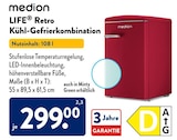 Aktuelles LIFE Retro Kühl-Gefrierkombination Angebot bei ALDI SÜD in Memmingen ab 299,00 €