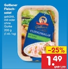 Fleischsalat von Golßbener für 1,49 € bei Netto Marken-Discount im Angebot Fleischsalat von Golßbener im aktuellen Netto Marken-Discount Prospekt