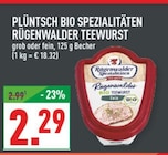 Plüntsch Bio Spezialitäten Rügenwalder Teewurst bei Marktkauf im Greven Prospekt für 2,29 €