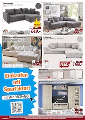 Wohnwand Angebote im Prospekt "bis zu 69% UNTER UVP" von POCO auf Seite 2