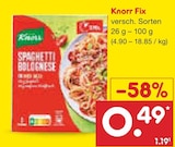 Netto Marken-Discount - Knorr Fix Angebot im Prospekt Knorr Fix bei Netto Marken-Discount im Prospekt "" für 0,49 €