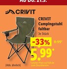 Campingstuhl faltbar bei Lidl im Prospekt "" für 5,99 €