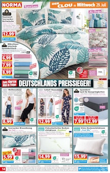 Bettwäsche im Norma Prospekt "Mehr fürs Geld" mit 19 Seiten (Augsburg)