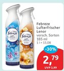 Lufterfrischer Lenor Aprifrisch Angebote von Febreze bei budni Lüneburg für 2,79 €