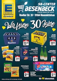 E center Prospekt für Gunzenhausen mit 4 Seiten E center Prospekt für Gunzenhausen: "Wir feiern 30 Jahre", 4 Seiten, 07.07.2025 - 12.07.2025