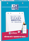 Bloc de fiches Bristol blanches A5 - OXFORD à 2,24 € dans le catalogue Monoprix Margaret
