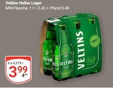 Helles Lager Angebote von Veltins bei GLOBUS Krefeld für 3,99 €