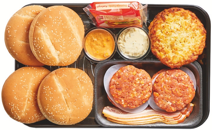 Colis burger montagnard