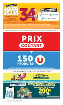 Catalogue Hyper U de la semaine "-60% DE REMISE IMMÉDIATE SUR LE 2ÈME PACK" avec 2 pages, valide du 18/08/2026 au 30/08/2026 pour Reims et alentours Prospectus Hyper U de la semaine "-60% DE REMISE IMMÉDIATE SUR LE 2ÈME PACK" avec 2 pages, valide du 18/08/2026 au 30/08/2026 pour Reims et alentours