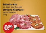 Schweine-Hals oder Schweine-Halssteaks Angebote bei V-Markt Memmingen für 0,89 €