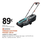 Tondeuse électrique poussée 1200 W - GArdena - E.Leclerc Tondeuse électrique poussée 1200 W - GArdena à 89,00 € dans le catalogue E.Leclerc