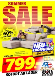Seats and Sofas Prospekt für Remscheid mit 1 Seite Seats and Sofas Prospekt für Remscheid: "SOMMER SALE", 1 Seite, 16.08.2025 - 30.08.2025