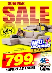 Aktueller Seats and Sofas Möbel & Einrichtung Prospekt in Wipperfürth und Umgebung, "SOMMER SALE" mit 1 Seite, 16.08.2025 - 30.08.2025