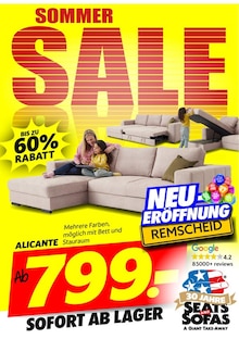 Sitzmöbel im Seats and Sofas Prospekt "SOMMER SALE" mit 1 Seiten (Remscheid)