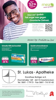Aktueller mea - meine apotheke Prospekt "Unsere Juni-Angebote" für Saarbrücken Aktueller mea - meine apotheke Prospekt für Saarbrücken mit Seiten