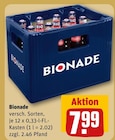 versch. Sorten im Angebot bei REWE in Bocholt versch. Sorten Angebote von Bionade bei REWE Bocholt für 7,99 €