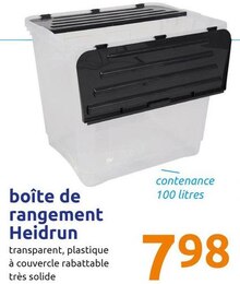 Boîte de rangement - Action à Aulnay-sous-Bois Boîte de rangement en promo chez Action Aulnay-sous-Bois à 7,98 €