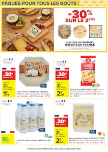 Promotion Lait Bio dans le prospectus Carrefour, valable du 24/03/2026 au 06/04/2026 Promo Lait Bio dans le catalogue Carrefour du moment à la page 53