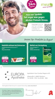 mea - meine apotheke Prospekt der KW 32 "Unsere August-Angebote" Aktueller mea - meine apotheke Prospekt "Unsere August-Angebote" Seite 1 von 4 Seiten