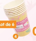 Lot de 6 gobelets jetables dans le catalogue B&M