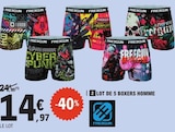 Lot de 5 boxers homme - FREEGUN en promo chez E.Leclerc Poitiers à 14,97 €