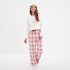 Ensemble pyjama effet polaire 3 pièces rose femme - La Halle Ensemble pyjama effet polaire 3 pièces rose femme à 20,99 € dans le catalogue La Halle