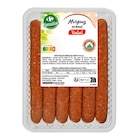 6 merguez de bœuf Halal CARREFOUR Sensation - CARREFOUR à 4,29 € dans le catalogue Carrefour Market